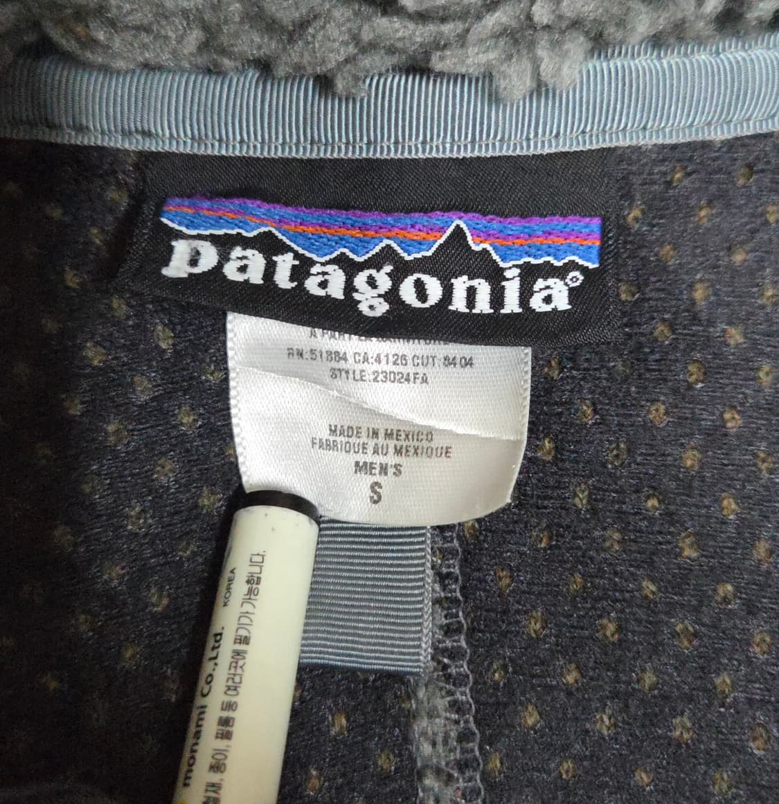 (S)파타고니아 Mexico 딥파일 차콜헤더 레트로 가디건 플리스 상품이미지4