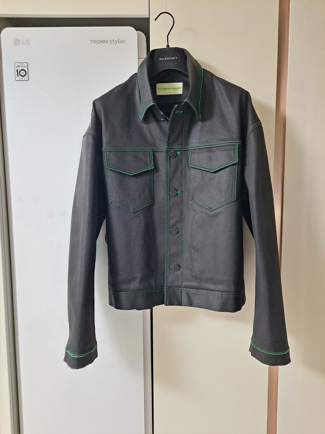 IDENTITY 더아이덴티티 프로젝트  - 래그라인 코팅 데님 자켓 (새 상품이미지5