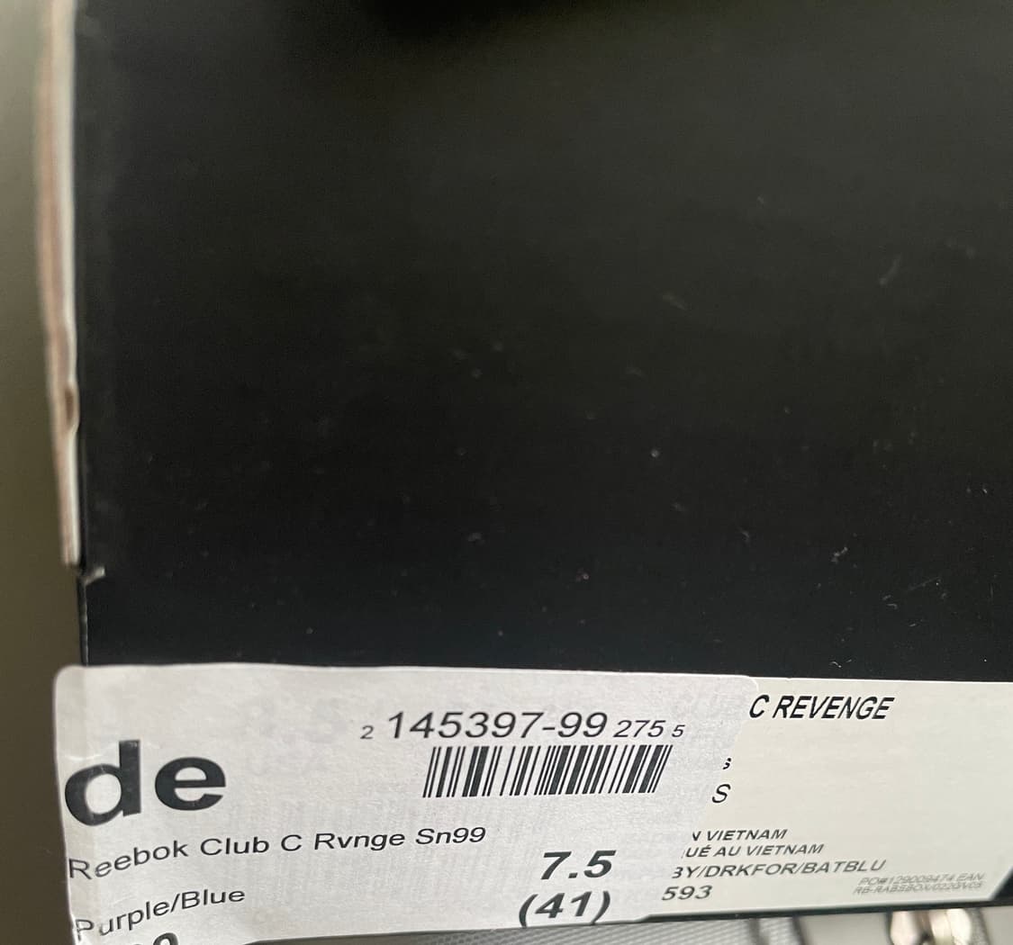 리복 브레인데드 클럽c 265 uk7.5 상품이미지2