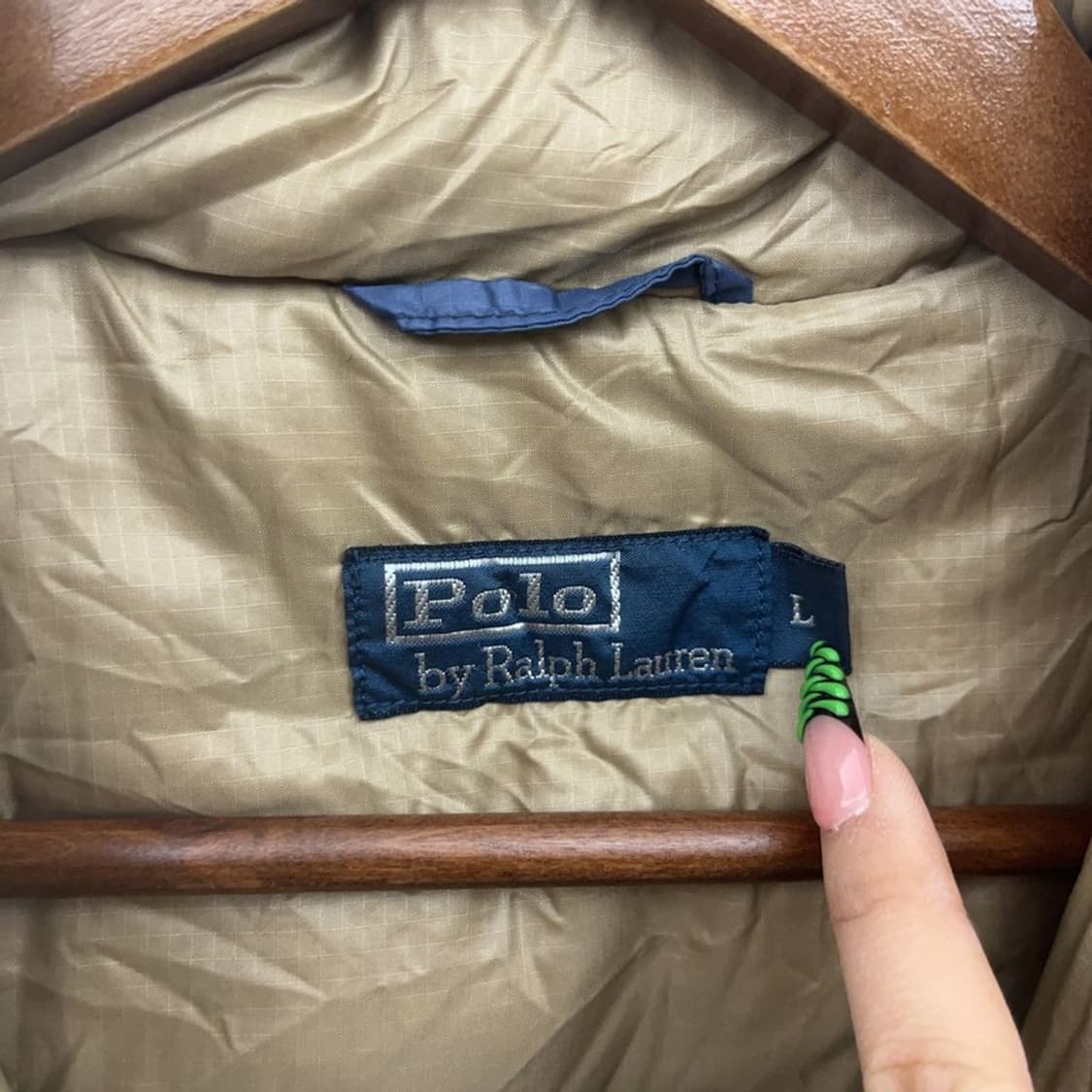 폴로 랄프로렌 쿠키와펜 립스탑 다운 패딩조끼 L C08985 상품이미지5