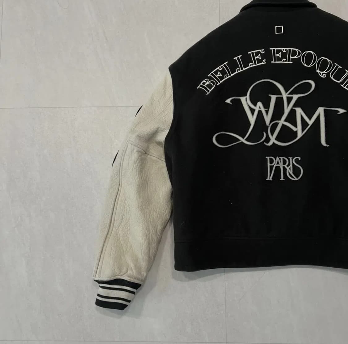 우영미 그레이 바시티 자켓 상품이미지6