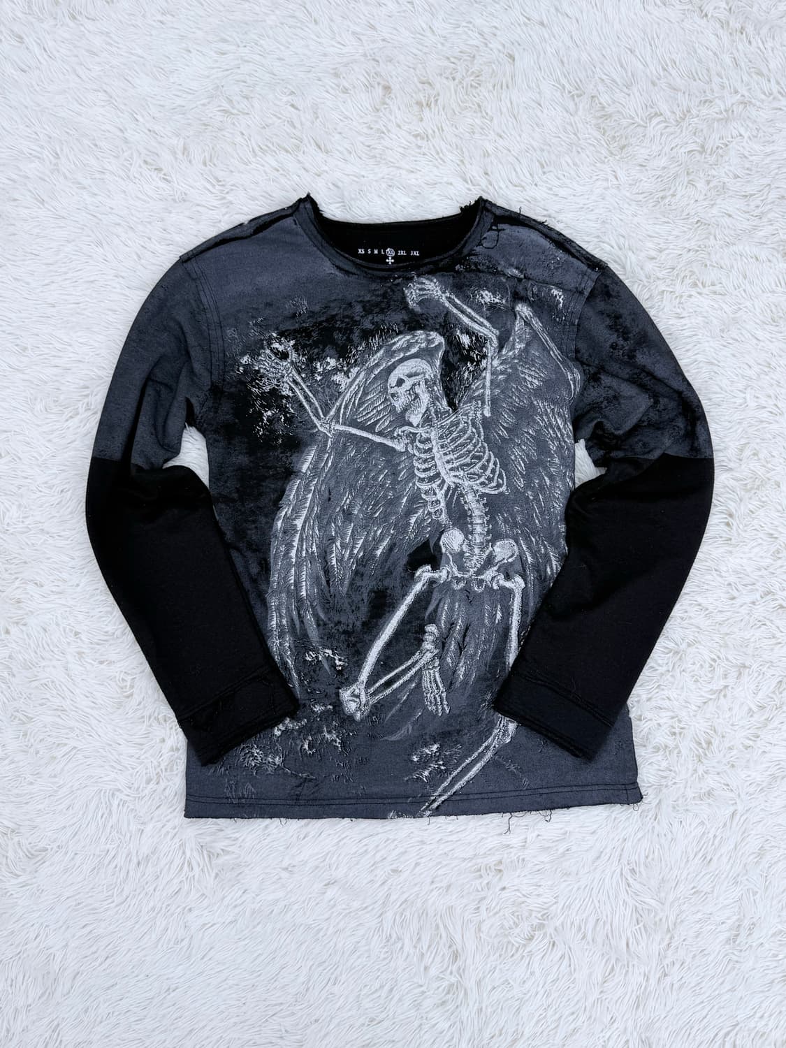 윙 스켈레톤 롱슬리브리스 상품이미지1