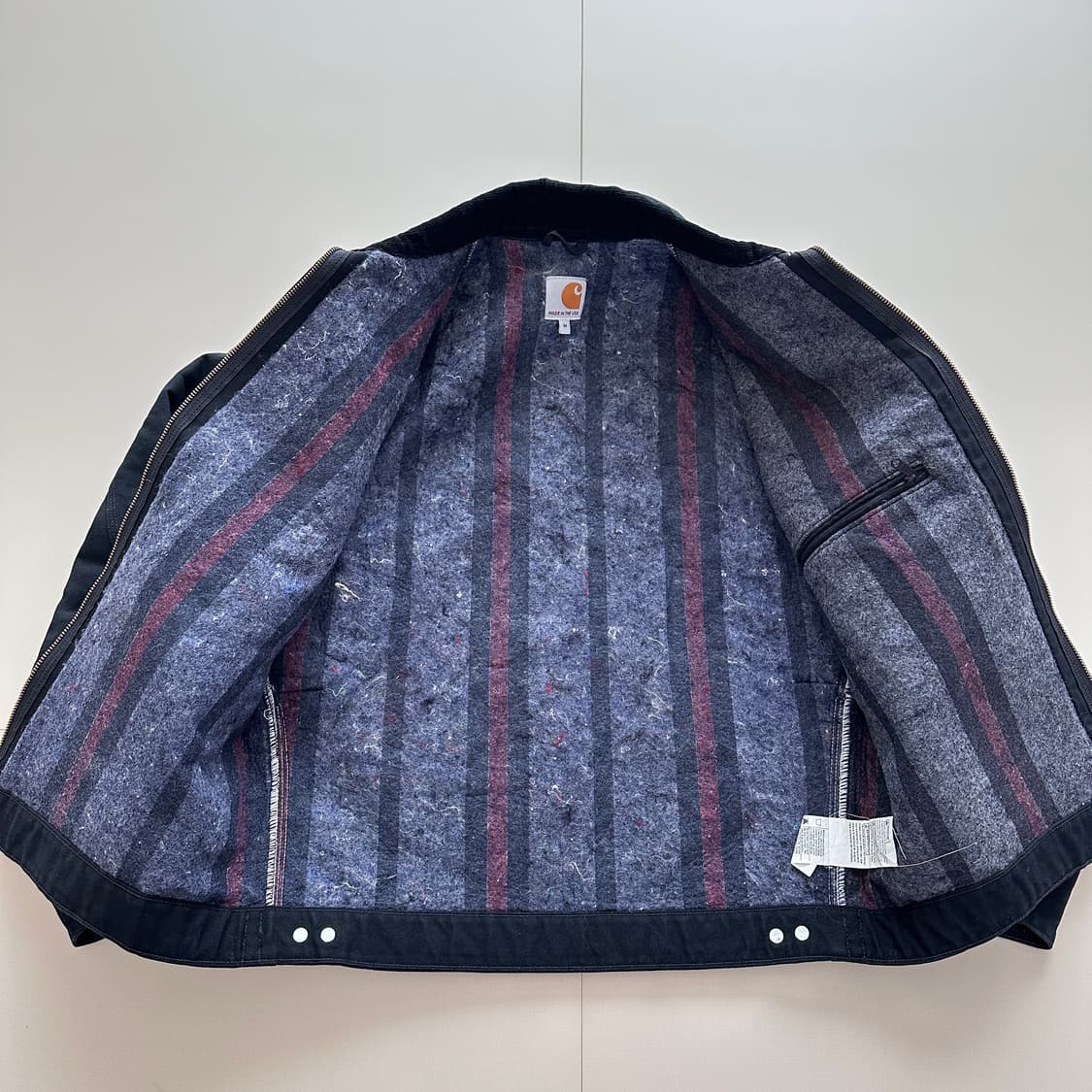 칼하트 J001 디트로이트 자켓 MADE IN USA 블랙 M  상품이미지4