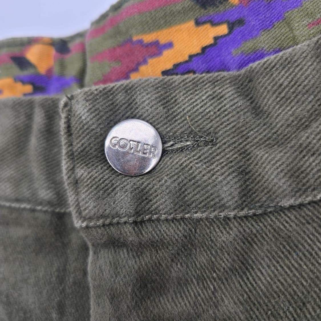 빈티지 카키 워크 팬츠 상품이미지5