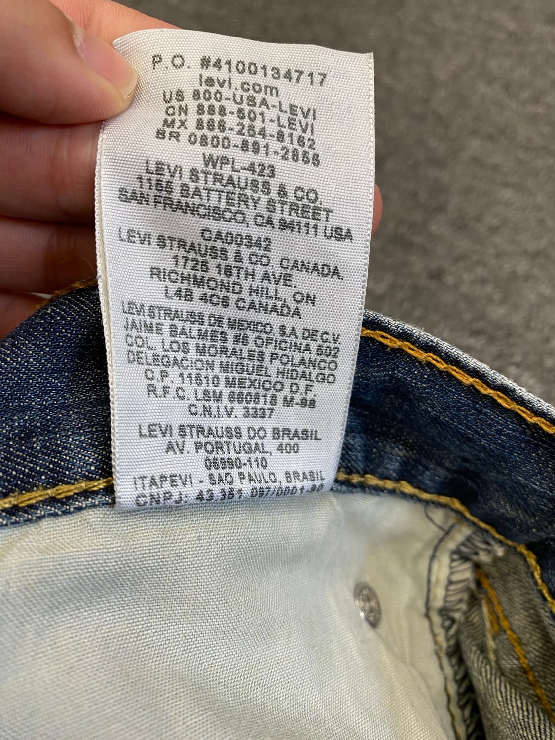 Levis 리바이스 527 데님팬츠 상품이미지10