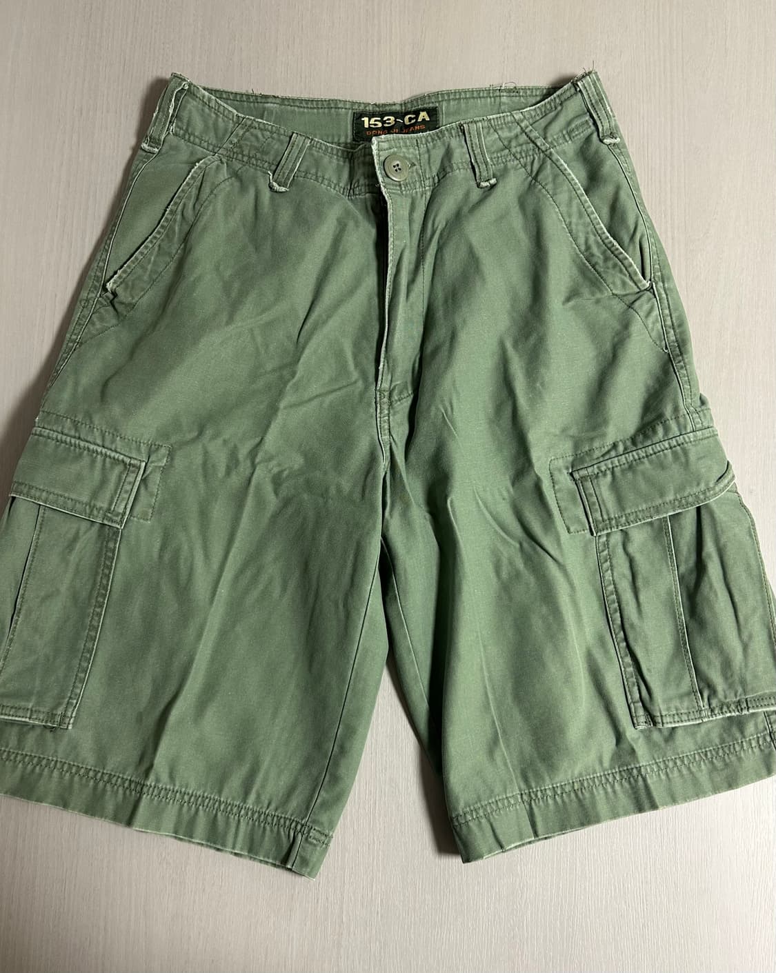 빈티지 카키 버뮤다 팬츠 상품이미지1