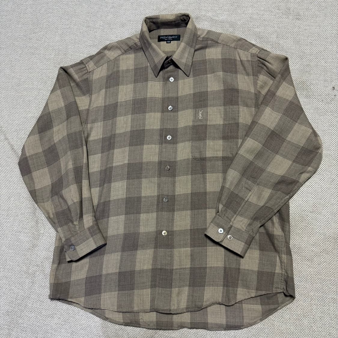 YSL 입생로랑 체크 셔츠 상품이미지1