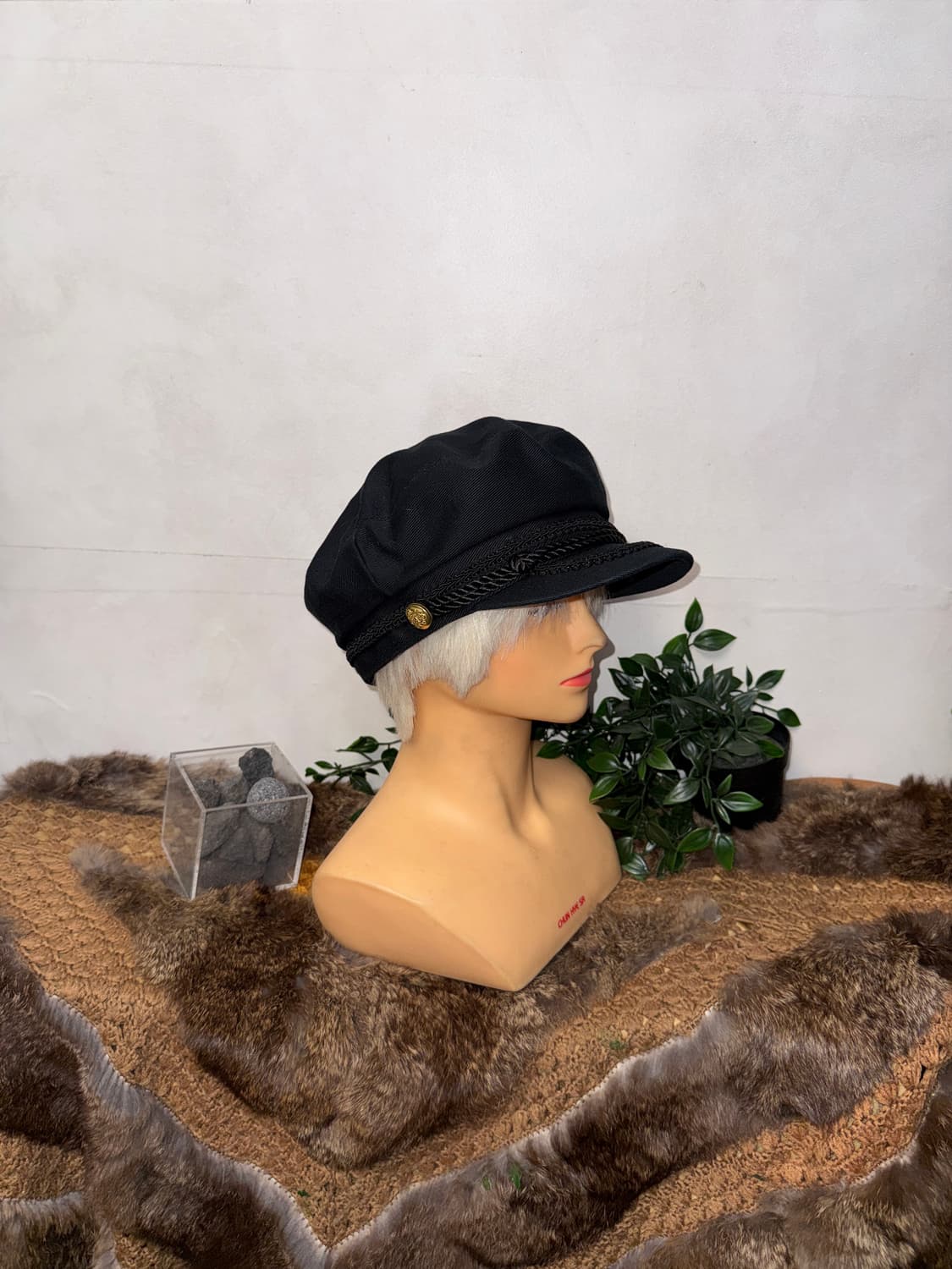Black napoleon newsboy cap 상품이미지4