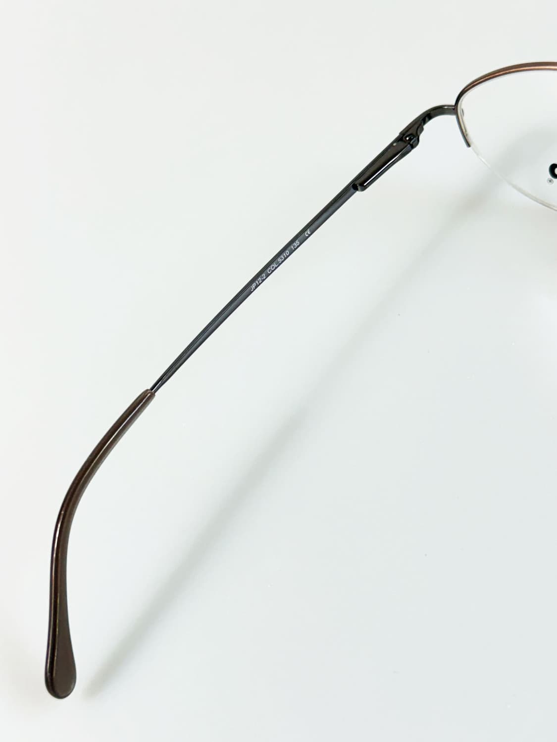 90s Jeep 브라운 오벌 반무테 프레임 빈티지 안경 상품이미지8