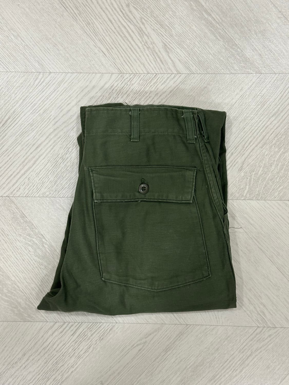 🇺🇸 70s USA ARMY 미군 퍼티그 팬츠 OG107 (~33) 상품이미지1