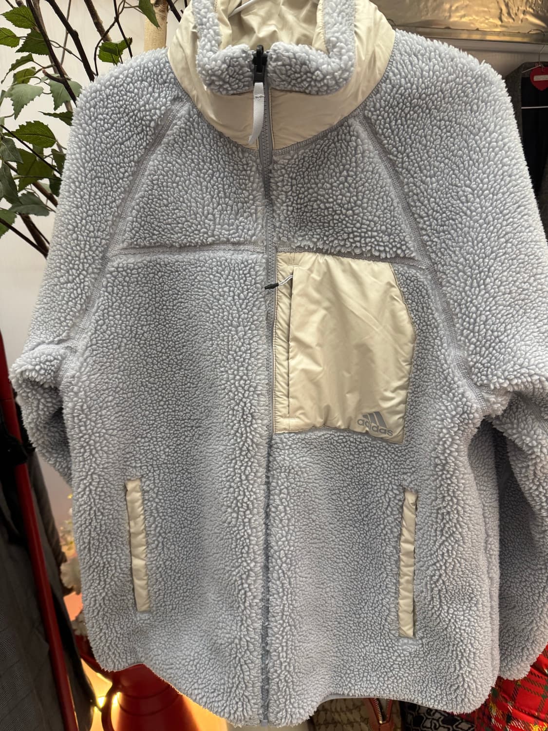 adidas 리버서블 패딩 & 쉐르파 플리스 자켓 - 상태우수 상품이미지5