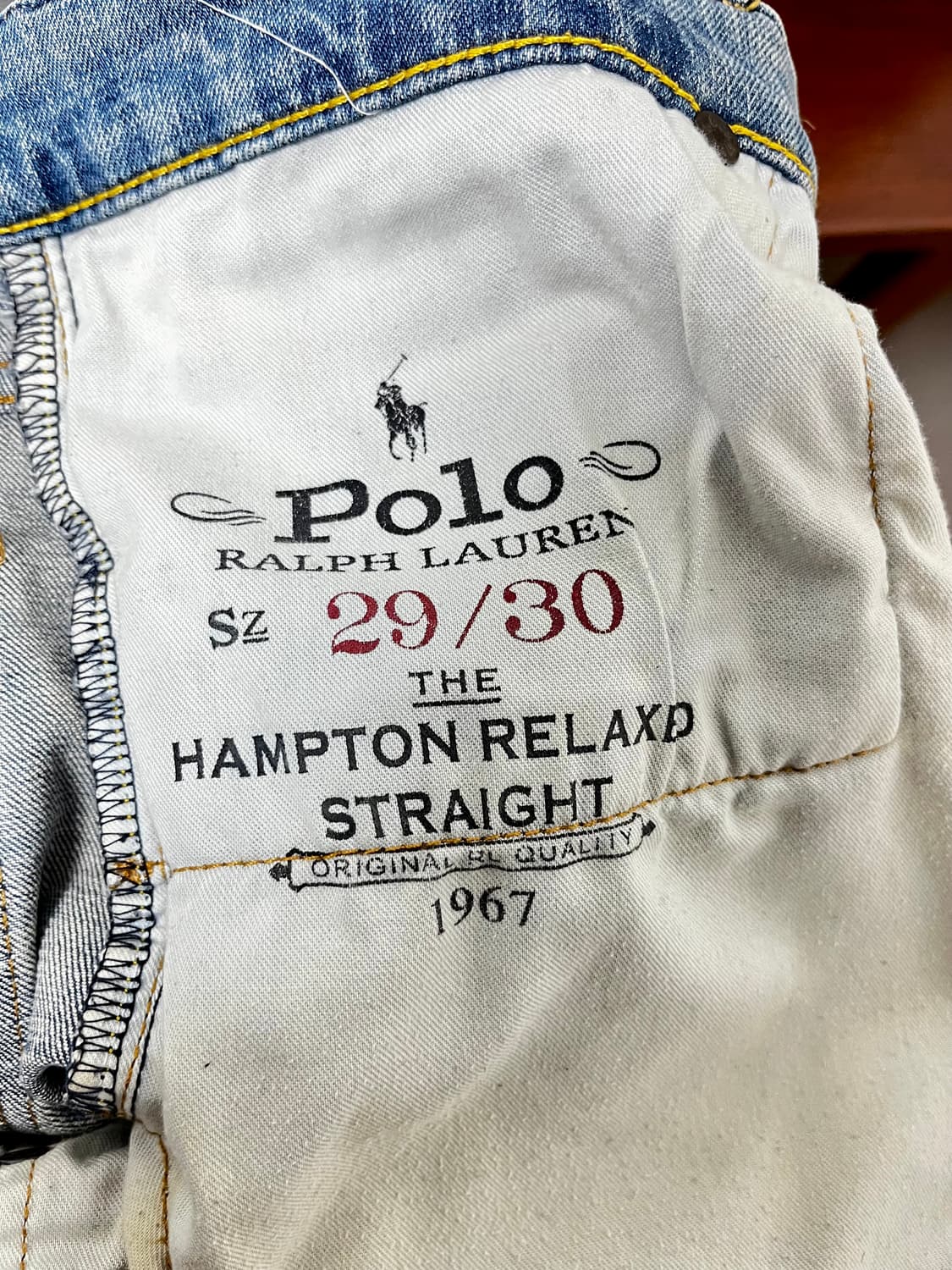 폴로 랄프로렌 햄튼 릴랙스 스트레이트 진  상품이미지5