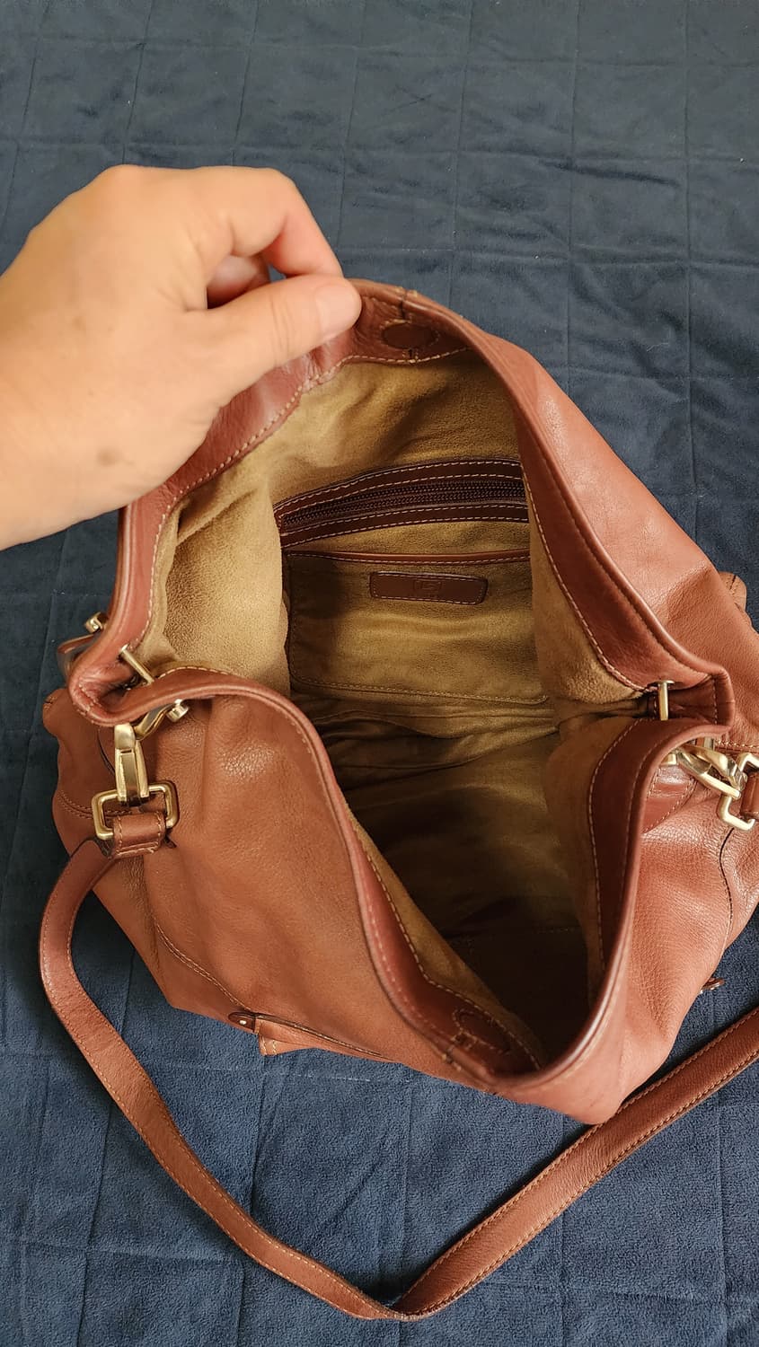 Liz Claiborne 브라운 가죽 빅숄더백 상품이미지3