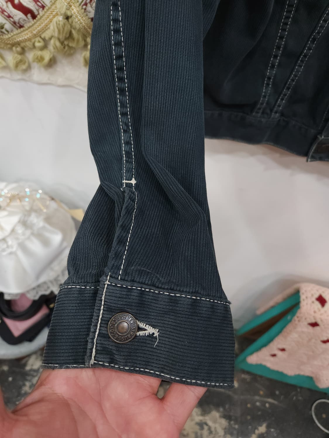 리바이스 90s 화이트라벨 4세대 트럭커 자켓 70505 일본 상품이미지7