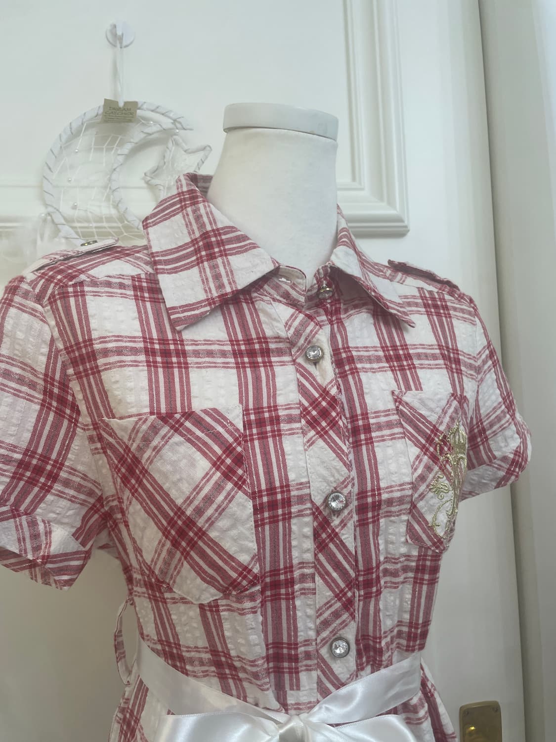 LIZ LISA doll cherry check glitter midi 상품이미지6