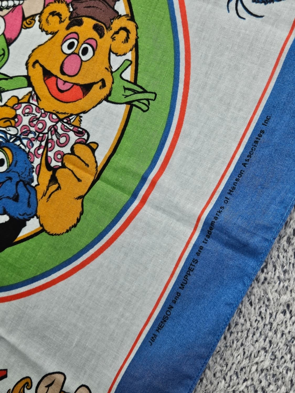 USA 빈티지 짐 헨슨 머펫츠 반다나 ( 55X55 ) / 11720 상품이미지4