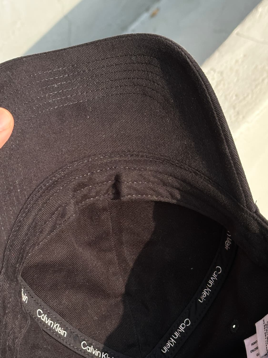 [M-L] 캘빈클라인 CK 로고 블랙 볼캡 모자 상품이미지6