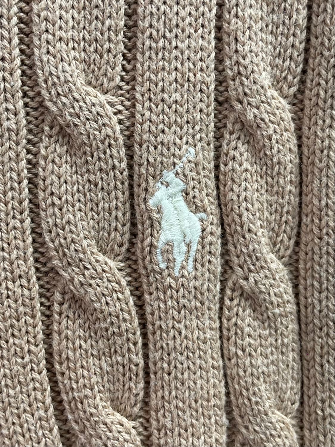 폴로 랄프로렌 베이지 케이블 니트 (on.634)   상품이미지4