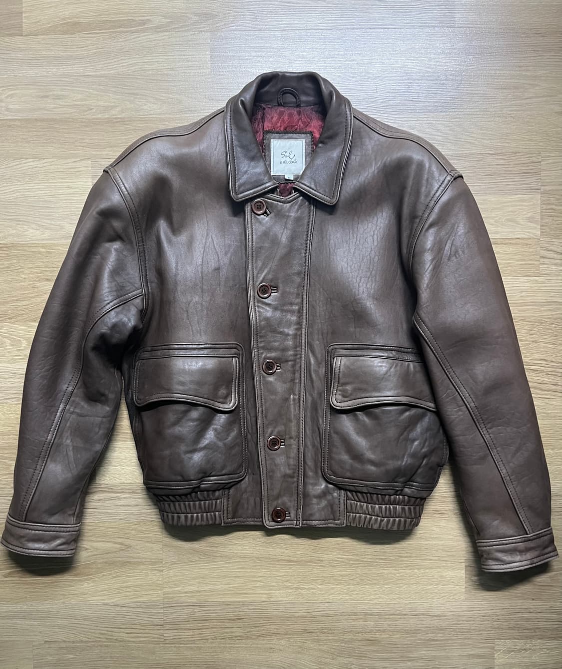 빈티지 봄버 레더 자켓 상품이미지1