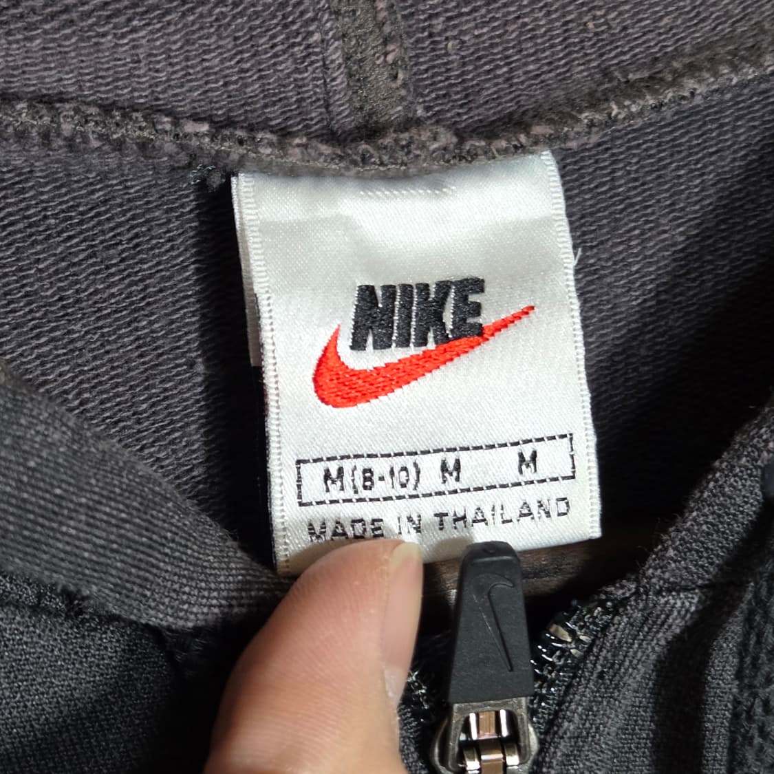 나이키 그레이 스우시 반크롭 후드집업 상품이미지9