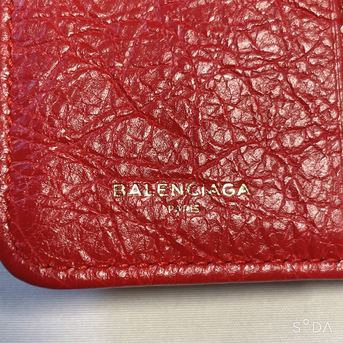 발렌시아가 모터 반지갑 레드 상품이미지4