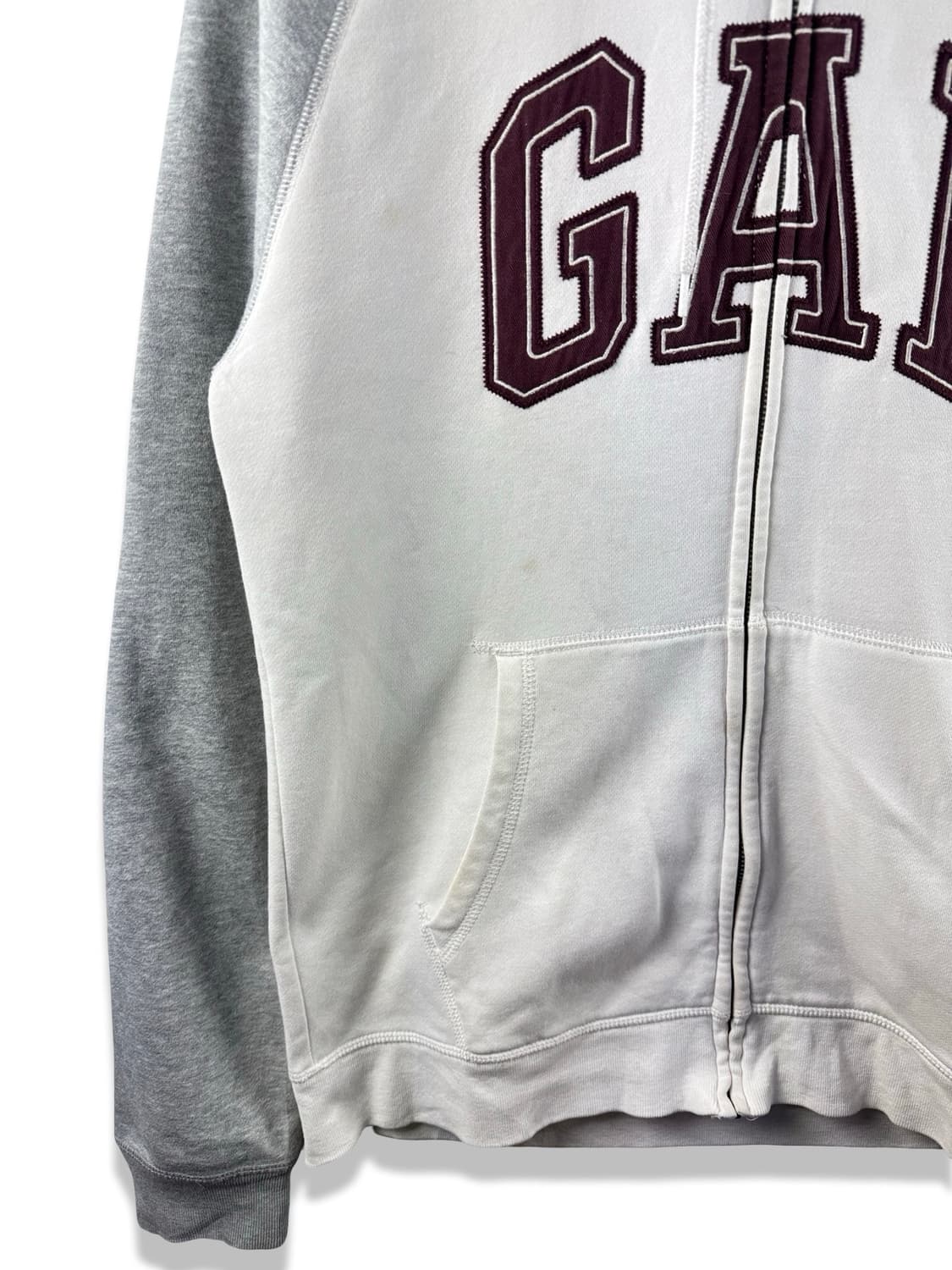 갭 희귀 나그랑 화이트 그레이 브라운 후드집업1874 상품이미지4