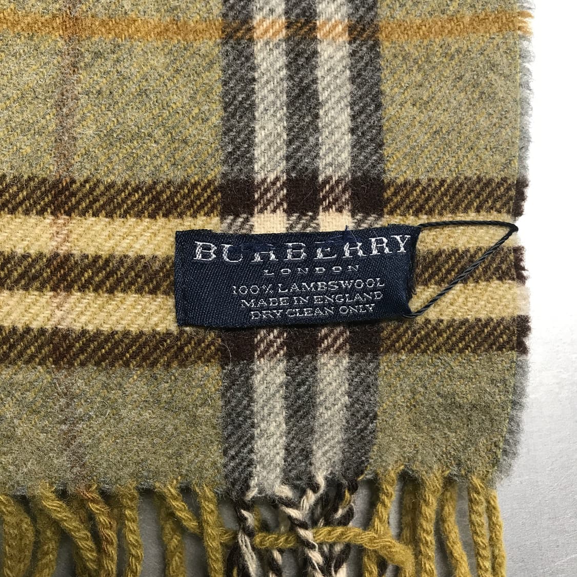 버버리 정품 램스울 머플러 그린 상품이미지4