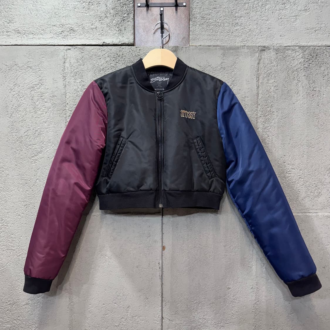 스투시 크라운 크롭 봄버 자켓 (M)  상품이미지3