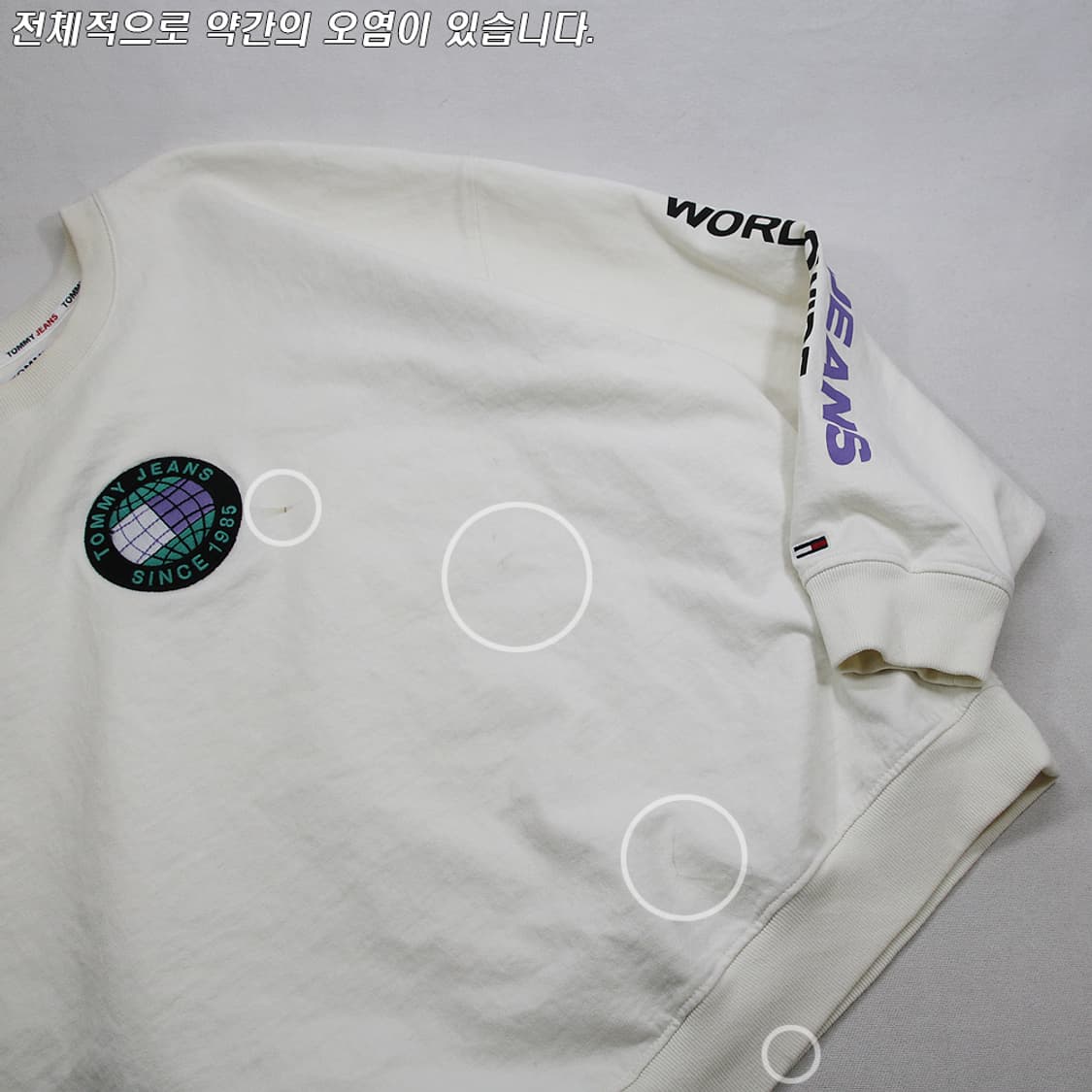 (착용컷) TOMMY JEANS 스웻 셔츠 (남성용 103) 상품이미지6
