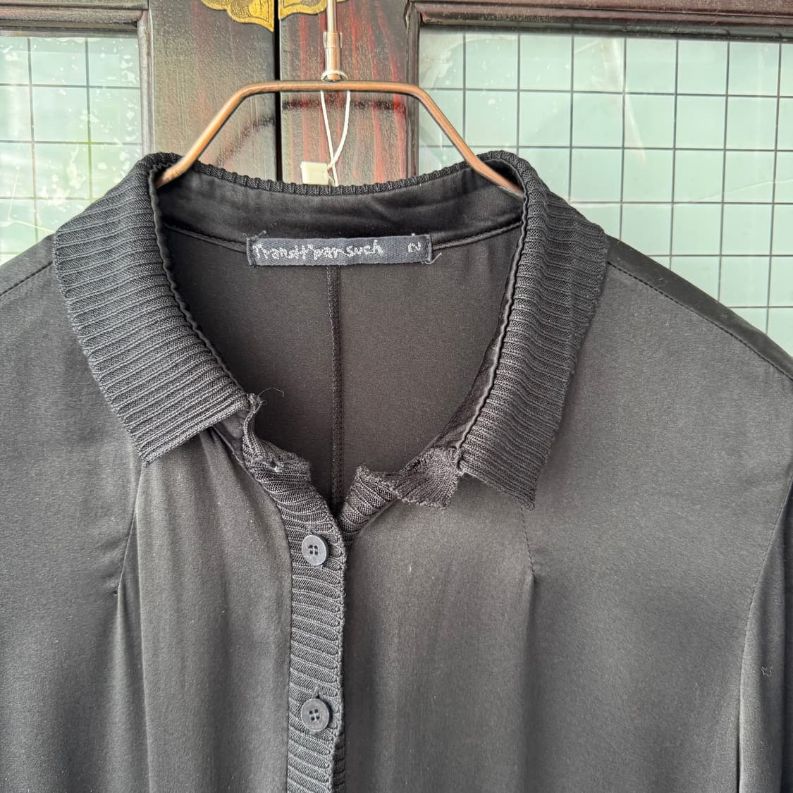 TRANSIT 실크 셔츠 원피스 상품이미지7