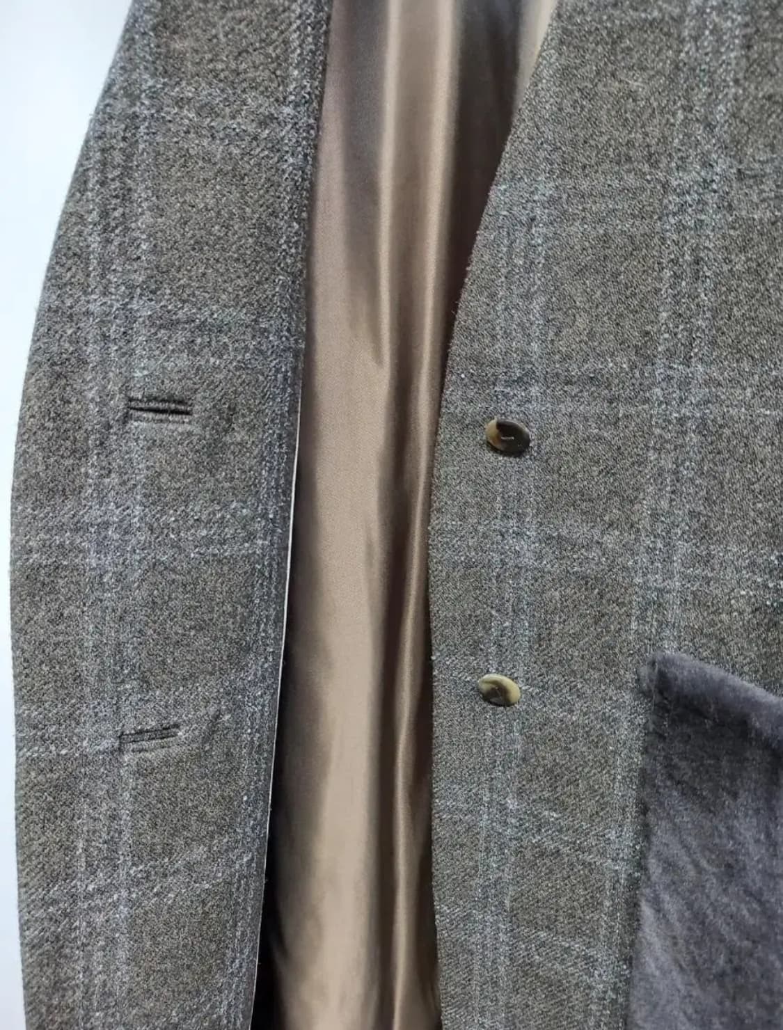 새 르베이지 춘추동 트위드 롱 베스트 55.66 상품이미지6