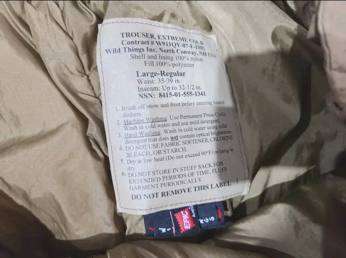 USMC 프리마로프트 팬츠 (L-R) 상품이미지3