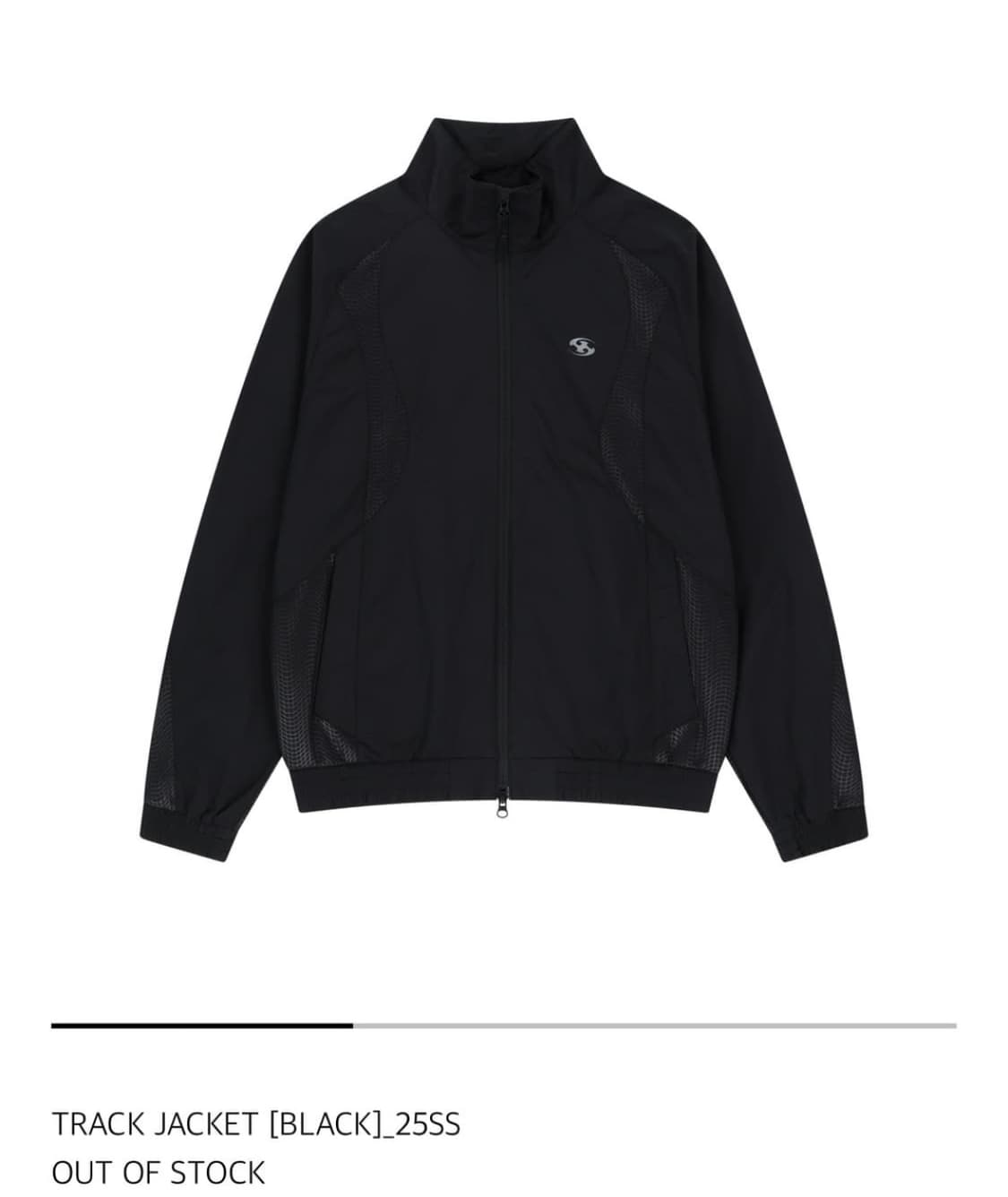 산산기어 TRACK JACKET BLACK 25시즌 상품이미지1