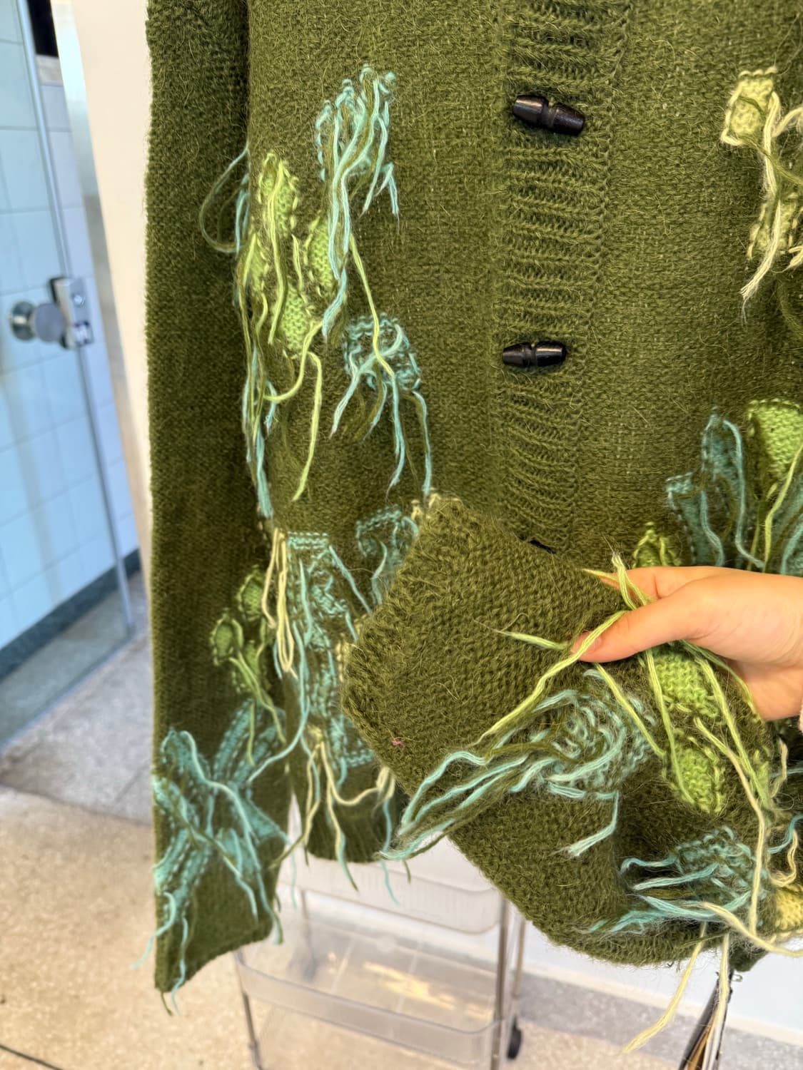 Andersson Bell Macaron Intarsia Cardigan 상품이미지4