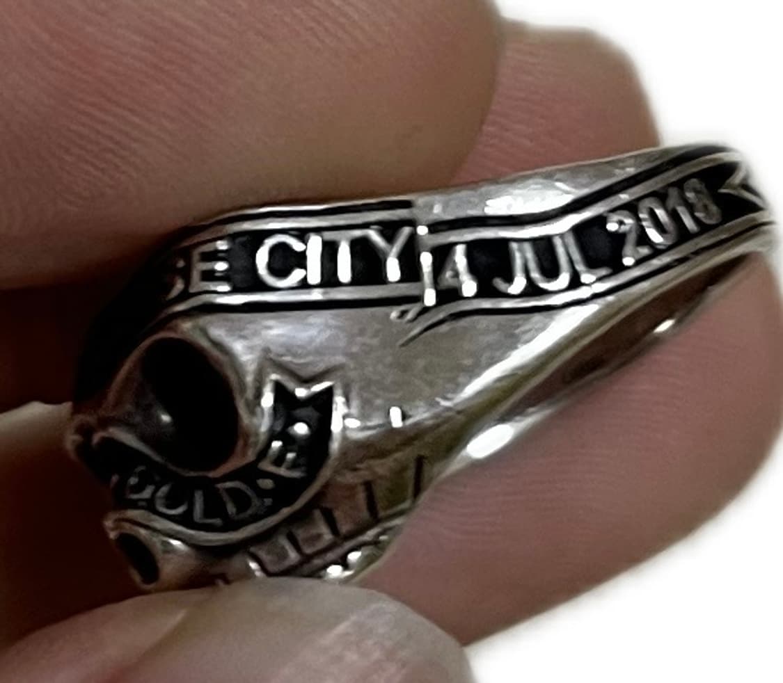 (Us 9.5) 솔로이스트 루비 스컬 링 상품이미지2