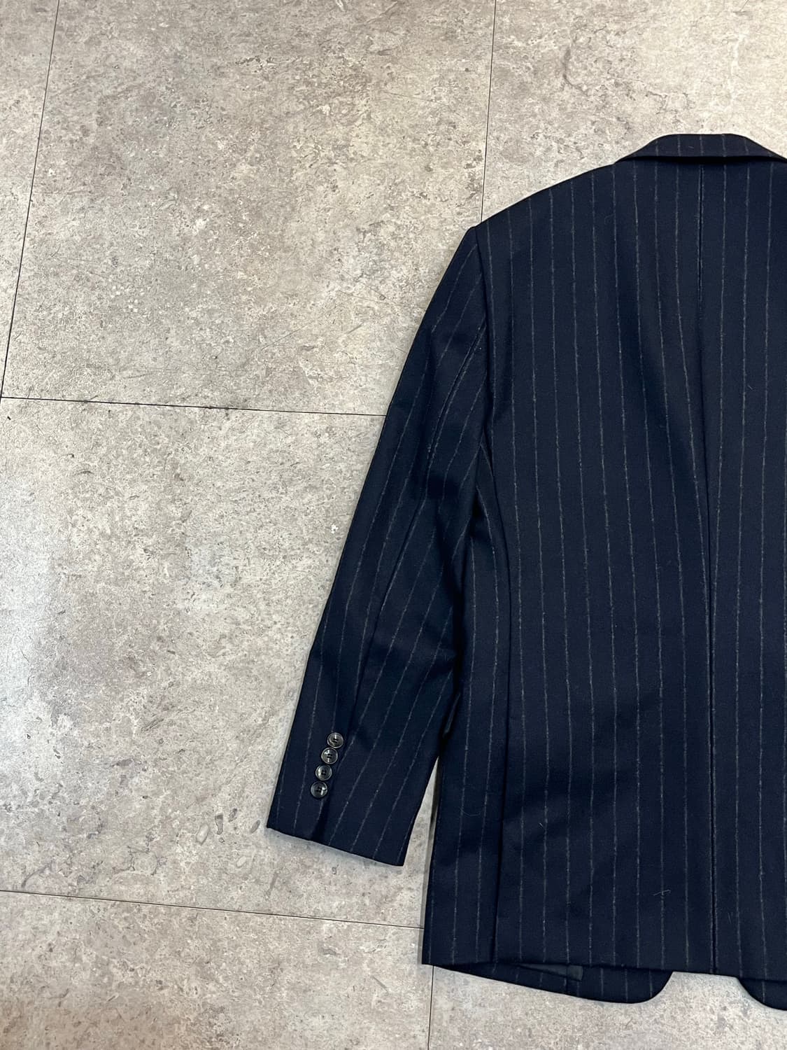 솔리드옴므 스트라이프 울자켓 네이비 46 #csz2160 상품이미지7