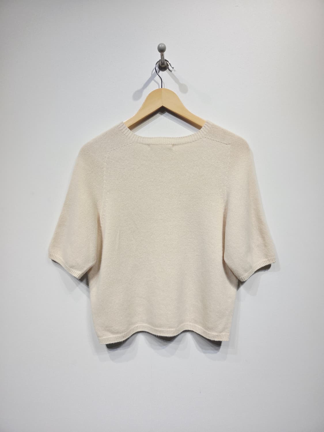 QUEEN'S RABBIT 퀸즈래빗 파인울 100% 반팔 니트 상품이미지5