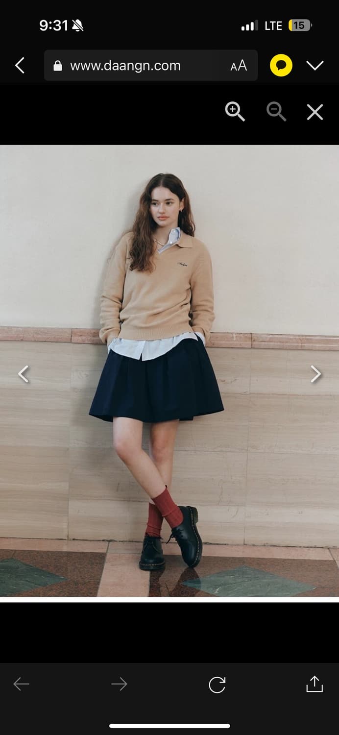 앤유 스커트 FRIULI Stitch point tucked skirt 상품이미지4