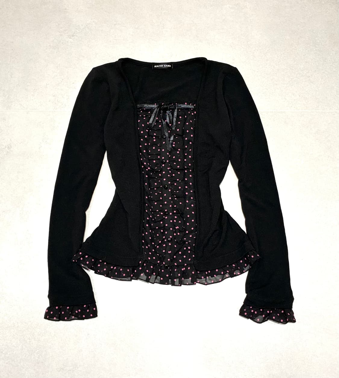 갸루 도트 프릴탑 상품이미지3