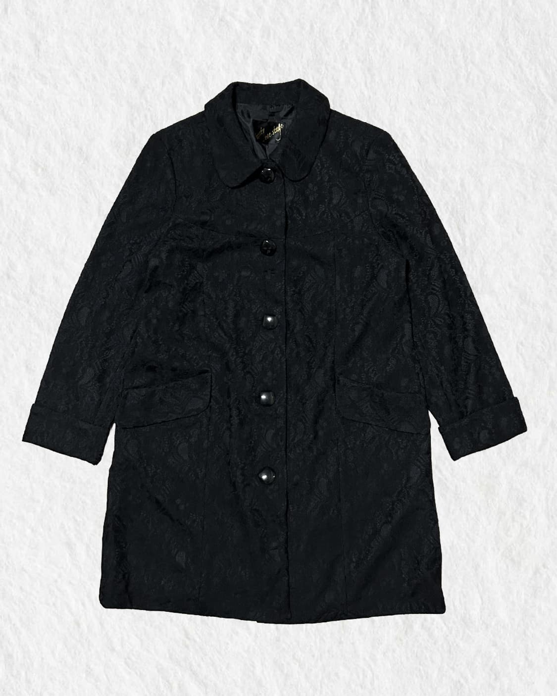 빈티지 오리엔탈 패턴 롱코트 상품이미지1