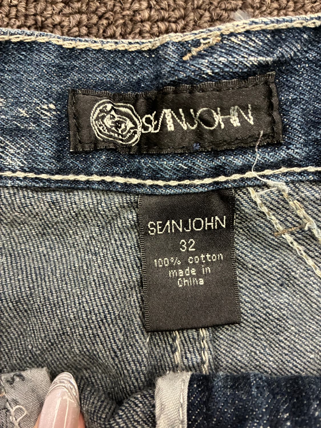 32)Sean John 빈티지 자수 디테일 데님팬츠 상품이미지3