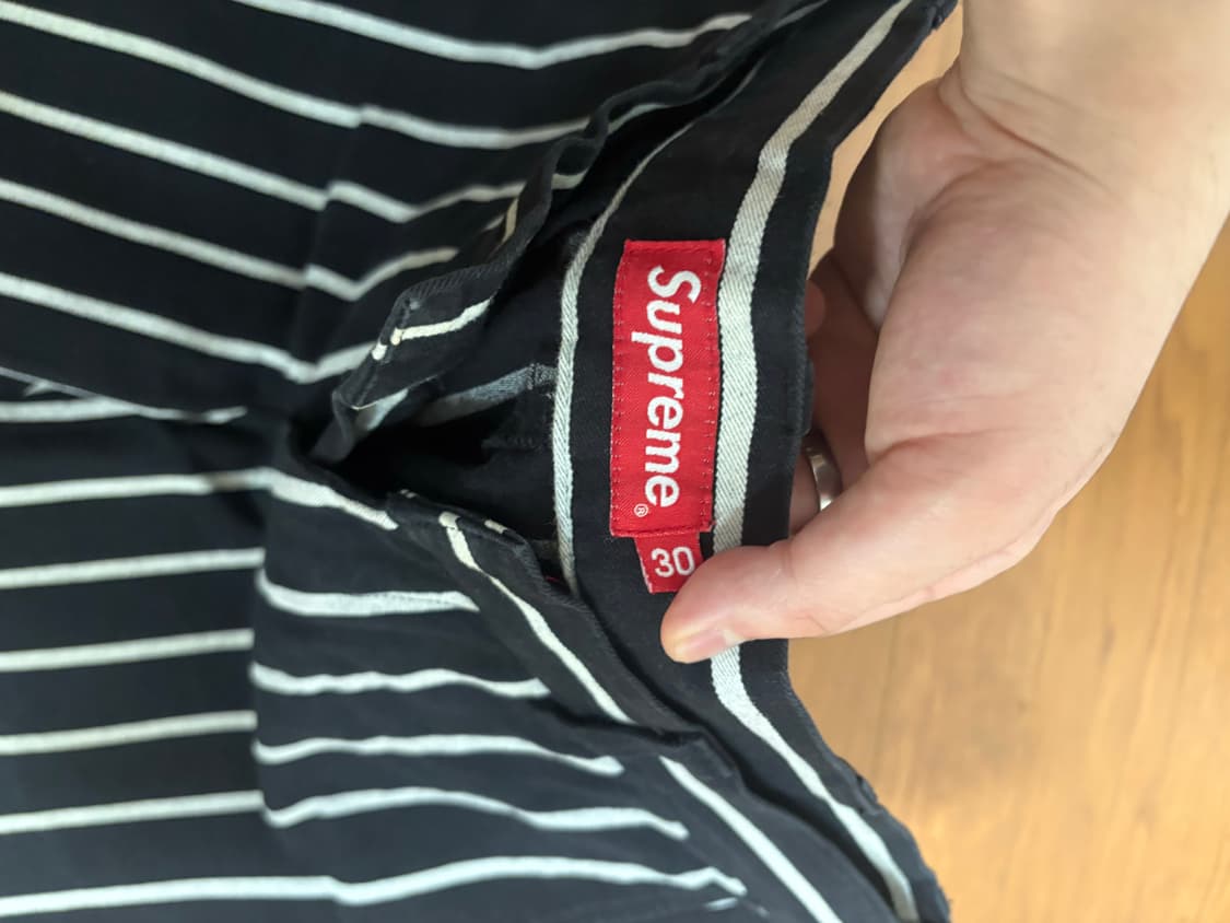 슈프림 17 스트라이프 워크팬츠 30 상품이미지2