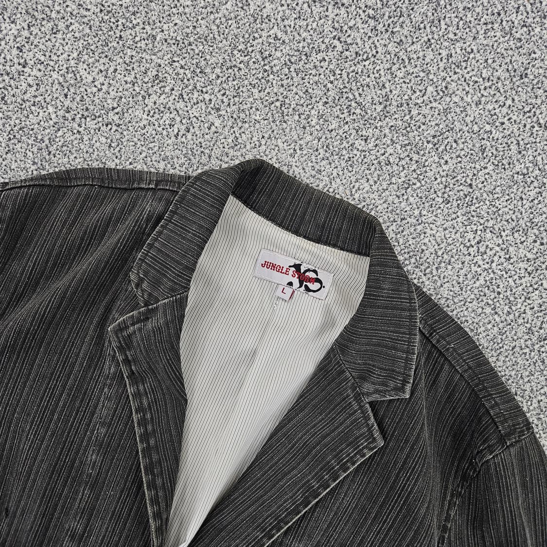 [L] 정글스톰 스트라이프 블레이저 빈티지 자켓 1103JM2 상품이미지2