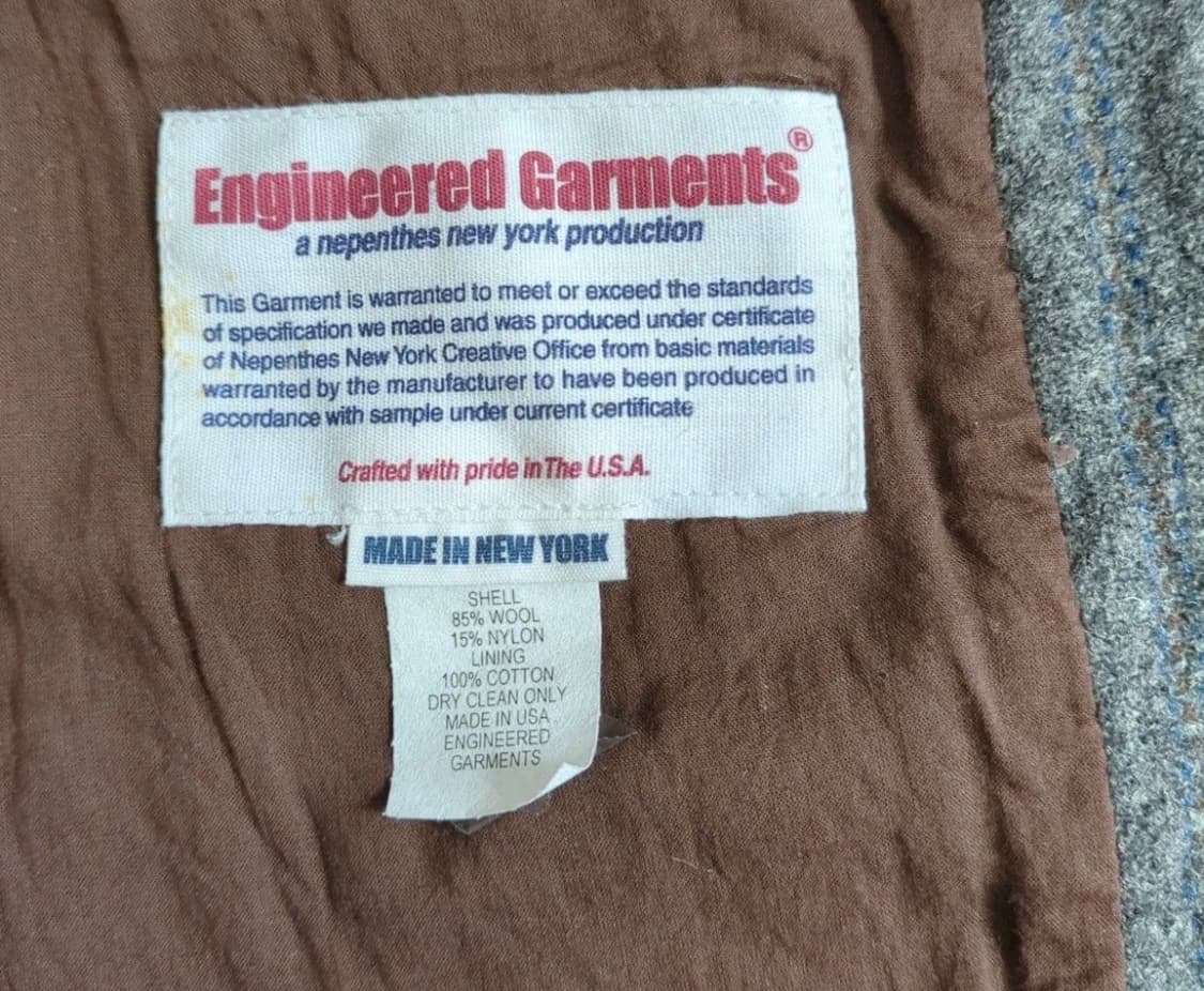 engineered garments 엔지니어드가먼츠 울 베스트 S 상품이미지4