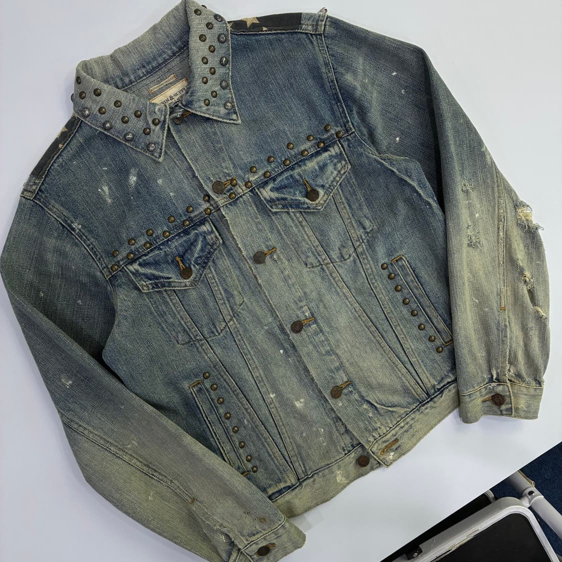 Denim&supply 폴로 데님앤 서플라이 USA 성조기 워시드 데미지 상품이미지3