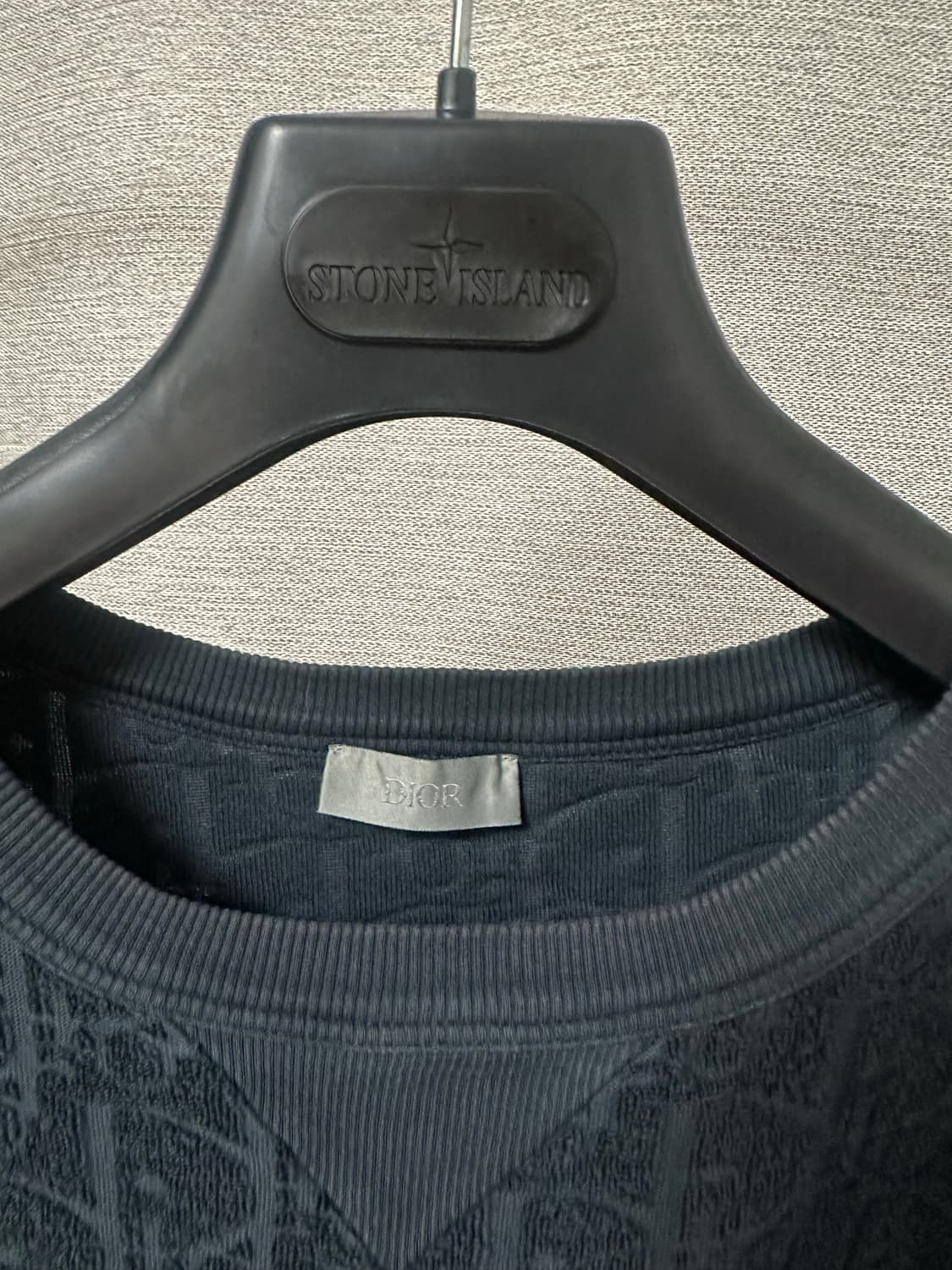 디올 오블리크 테리 반팔 네이비 (XL) 상품이미지3