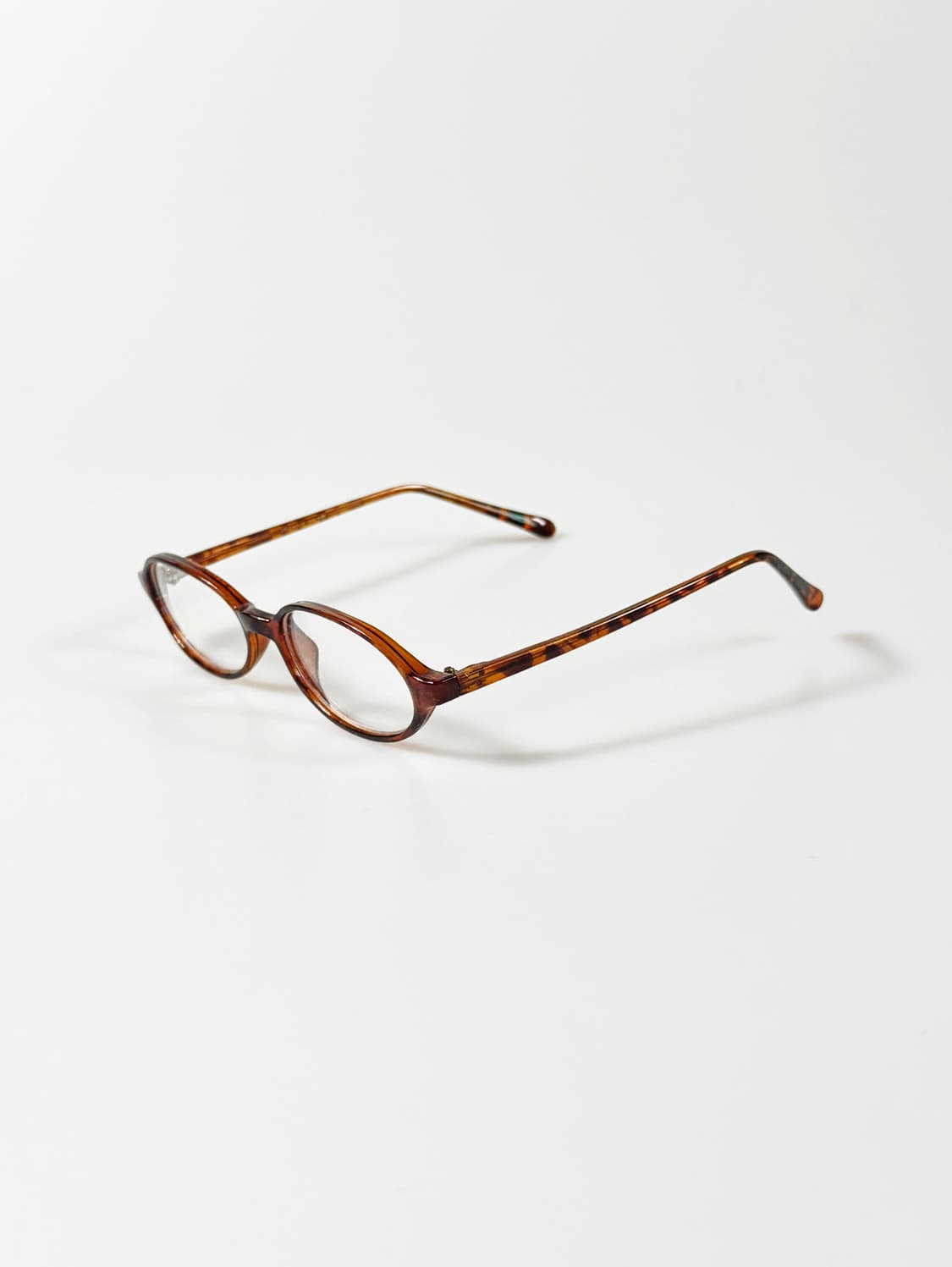 90s JOANNA 토터스쉘 오벌 뿔테 빈티지 안경 상품이미지3