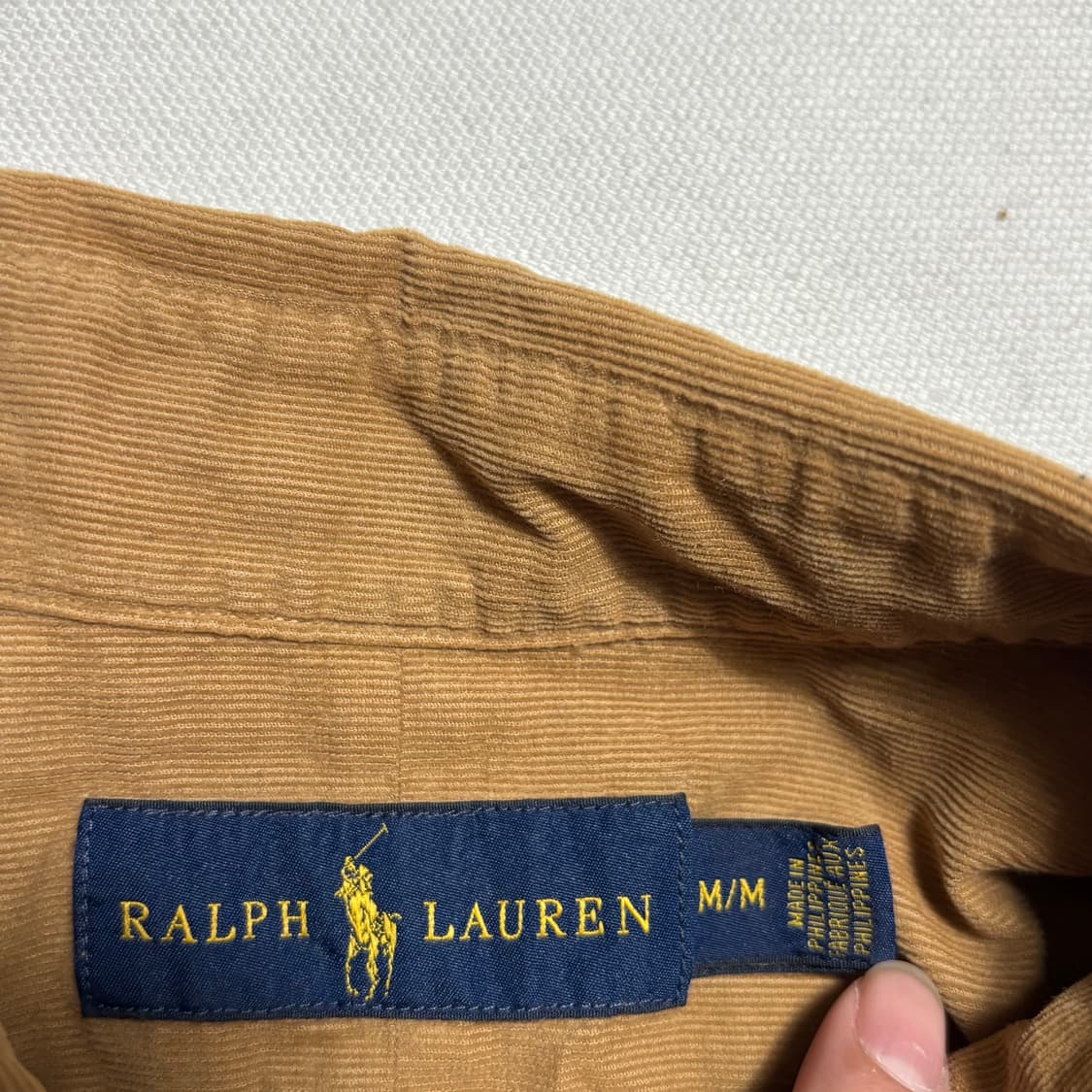 M 폴로랄프로렌 코듀로이 크레스트 엠브로이디드 셔츠 상품이미지4