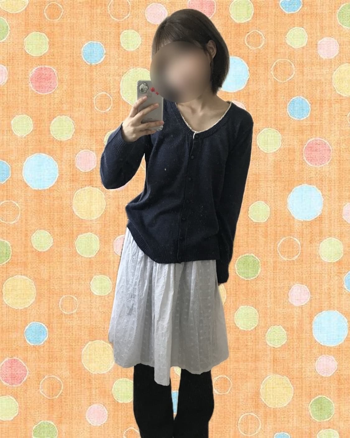 모리걸 니트 가디건 빈티지 모리룩 하구미 상품이미지1