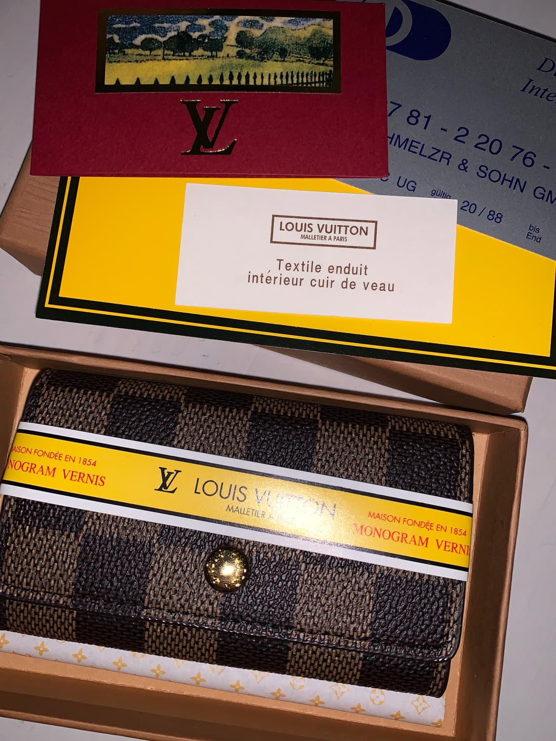 루이비통 다미에 에벤 키 홀더 지갑 상품이미지1